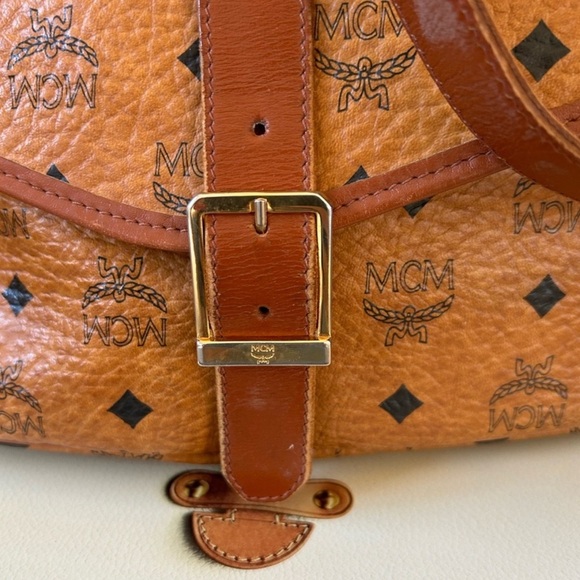 MCM Orange and Brown Crossbody Bag - Picture 8 of 8